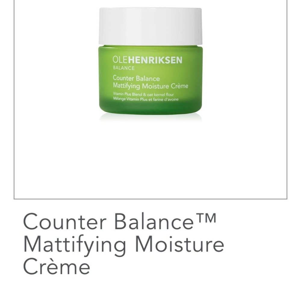 *unopened Ole Henriksen Counter Balance creme